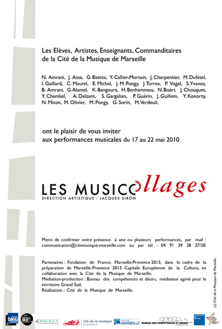 Les Musicollages - Cité de la Musique de Marseille
